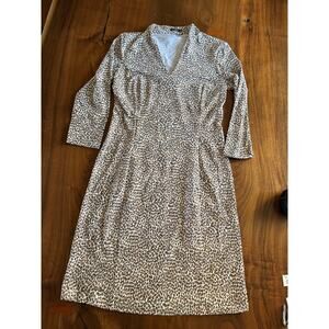 J McLaughlin Ivana Sheath Leopard Print Dress Catalina Cloth medium